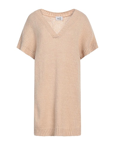 NIŪ Jumper Beige 45% Acrylic, 35% Polyamide, 20% Alpaca wool, Viscose, Metallic Polyester