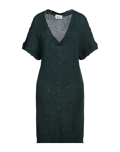 NIŪ Pullover Dunkelgrün 45% Acryl, 35% Polyamid, 20% Alpakawolle, Viskose, Metallisiertes Polyester