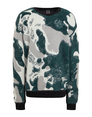 8 by YOOX Pullover BOUCLÉ ORGANIC COTTON SWEATER
 Grau 72% Organische Baumwolle, 10% Polyamid, 7% Wolle, 7% Mohairwolle, 4% Kaschmir