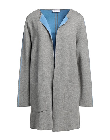 DIANA GALLESI Cardigan Grey 52% Cotton, 39% Viscose, 8% Polyamide, 1% Elastane