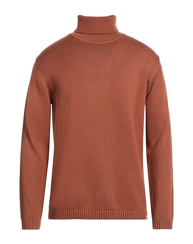 LIU •JO MAN Polo neck Rust 41% Cotton, 28% Polyester, 13% Polyamide, 13% Acrylic, 5% Wool