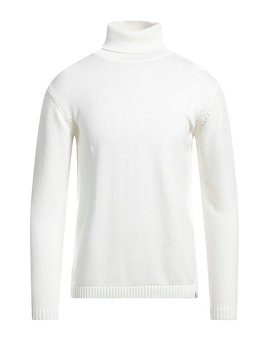 LIU •JO MAN Polo neck White 41% Cotton, 28% Polyester, 13% Polyamide, 13% Acrylic, 5% Wool