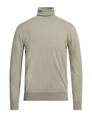 LIU •JO MAN Polo neck Sage green 40% Cotton, 35% Polyester, 25% Wool