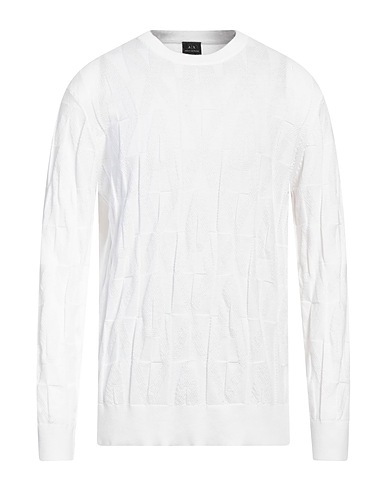 ARMANI EXCHANGE Pullover Weiß 100% Baumwolle