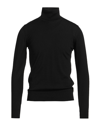 ALPHA STUDIO Col roulé Noir 100% Laine mérinos