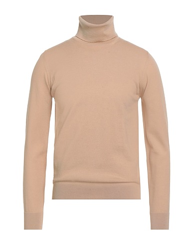 ALPHA STUDIO Polo neck Beige 100% Merino Wool