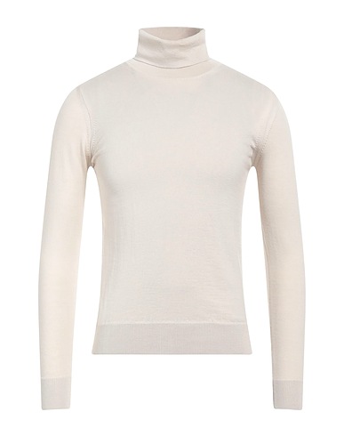 ALPHA STUDIO Polo neck Off white 100% Merino Wool