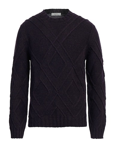 ALPHA STUDIO Sweater Dark purple 45% Wool, 30% Alpaca wool, 25% Polyamide