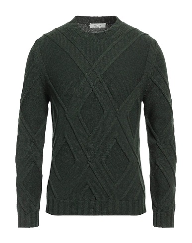 ALPHA STUDIO Sweater Dark green 45% Wool, 30% Alpaca wool, 25% Polyamide