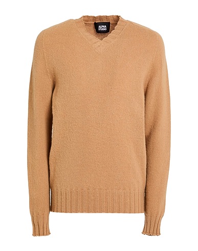 ALPHA STUDIO Pullover Cammello 100% Lana