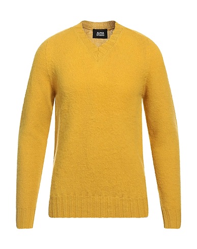 ALPHA STUDIO Pullover Senape 100% Lana