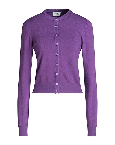 BERNA Cardigan Purple 50% Viscose, 27% Polyester, 23% Polyamide