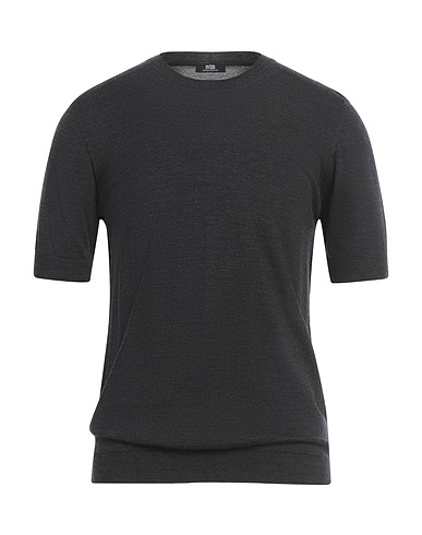 ALPHA STUDIO Sweater Charcoal 100% Merino Wool