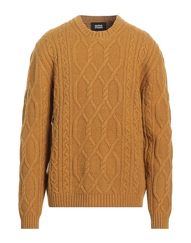 ALPHA STUDIO Jumper Camel 40% Alpaca wool, 27% Polyamide, 15% Cotton, 15% Modal, 3% Elastane