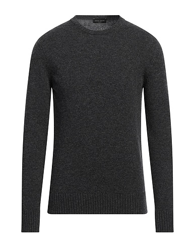 ROBERTO COLLINA Pullover Antracite 90% Lana Merino, 10% Cachemire
