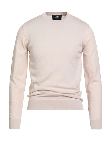 ALPHA STUDIO Jumper Cream 100% Merino Wool