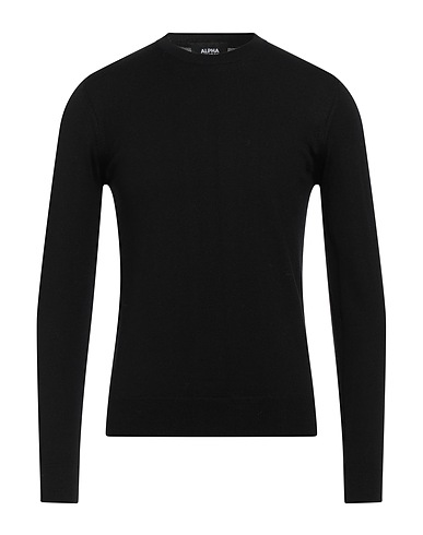 ALPHA STUDIO Sweater Black 100% Merino Wool