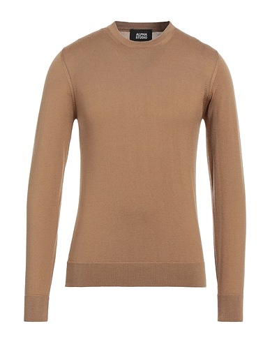 ALPHA STUDIO Pullover Nocciola 100% Lana Merino