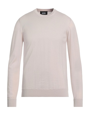 ALPHA STUDIO Jumper Light grey 100% Merino Wool