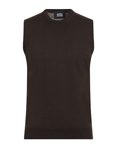 ALPHA STUDIO Трикотажный жилет 100% Шерсть мериноса