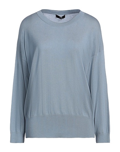 ALPHA STUDIO Jumper Sky blue 85% Mulberry silk, 15% Cashmere