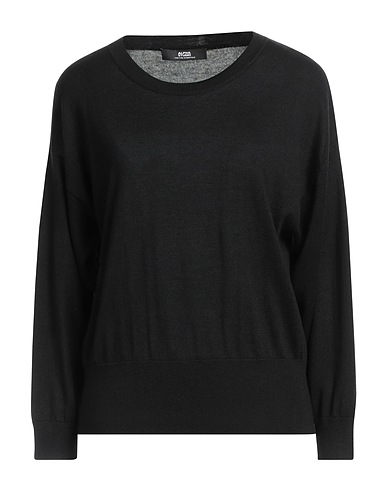 ALPHA STUDIO Jumper Black 85% Mulberry silk, 15% Cashmere
