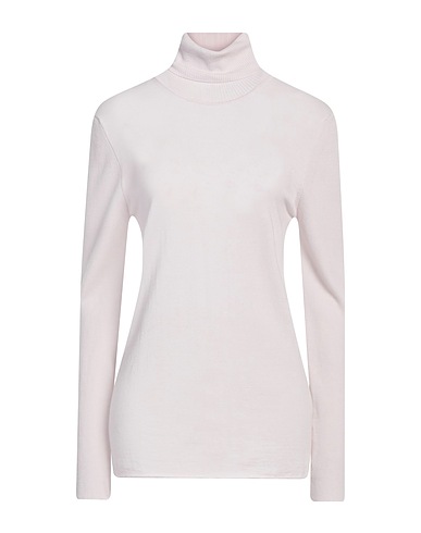ALPHA STUDIO Polo neck Light grey 100% Merino Wool