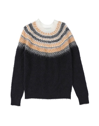 BERNA Pullover Blu notte 55% Lana, 35% Acrilico, 5% Viscosa, 5% Poliammide