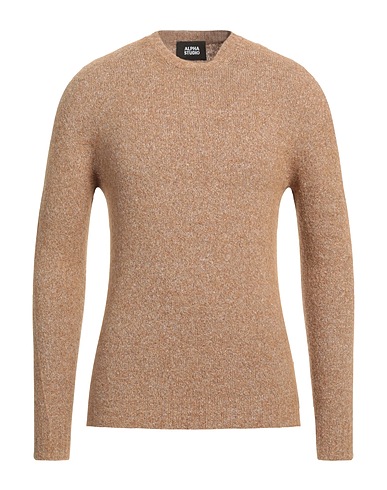 ALPHA STUDIO Jumper Camel 40% Alpaca wool, 27% Polyamide, 15% Cotton, 15% Modal, 3% Elastane
