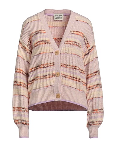 MAISON SCOTCH Cardigan Lilac 45% Acrylic, 30% Polyester, 10% Wool, 8% Nylon, 7% Alpaca wool