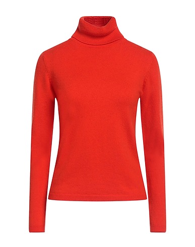 WHITE WISE Polo neck Tomato red 30% Cashmere, 30% Viscose, 20% Wool, 20% Nylon