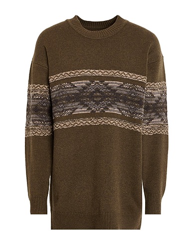 MARANT ÉTOILE Jumper Military green 91% Merino Wool, 5% Polyamide, 4% Viscose