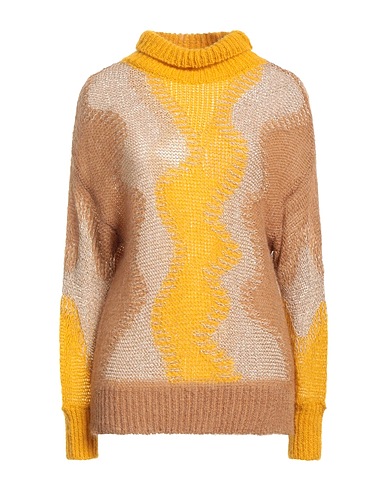 NENETTE Polo neck Marigold 30% Viscose, 25% Mohair wool, 25% Polyamide, 20% Acrylic, Other Fibres