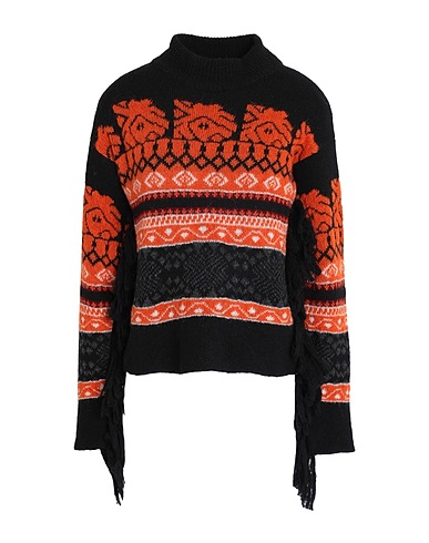 GAëLLE Paris Polo neck Orange 53% Acrylic, 15% Mohair wool, 15% Wool, 12% Alpaca wool, 5% Cotton
