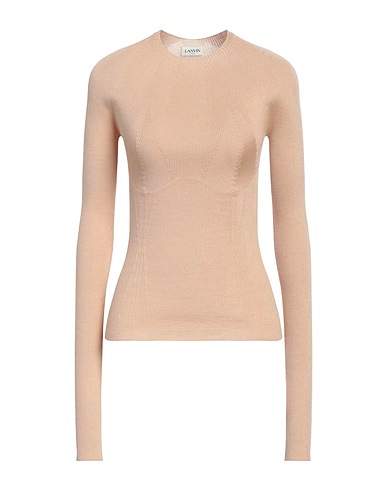 LANVIN Sweater Beige 35% Cashmere, 35% Virgin Wool, 30% Silk