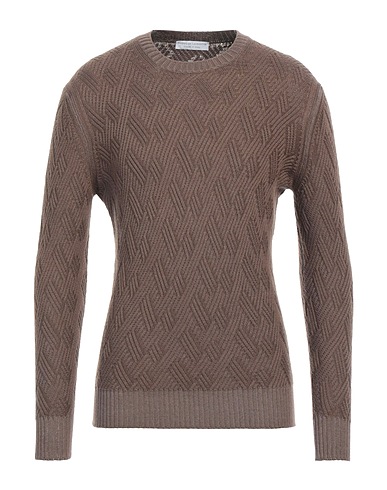 FILIPPO DE LAURENTIIS Pullover Marrone 100% Lana Merino