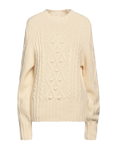 ALESSIA ZAMATTIO Pullover Elfenbein 70% Baby alpakawolle, 30% Polyamid