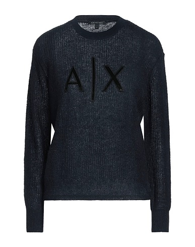 ARMANI EXCHANGE Jumper Midnight blue 30% Acrylic, 30% Polyamide, 24% Wool, 16% Mohair wool