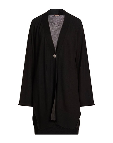 MALÌPARMI Strickjacke Schwarz 100% Wolle