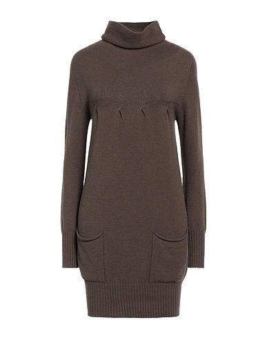 PIANURASTUDIO Polo neck Khaki 50% Viscose, 30% Polyamide, 20% Polyester