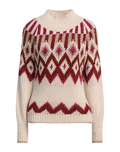 NENETTE Rollkragenpullover Elfenbein 30% Viskose, 25% Polyamid, 25% Wolle, 17% Synthetische Fasern, 3% Andere Fasern