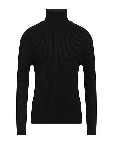 NORTH POLE Polo neck Black 38% Viscose, 25% Merino Wool, 22% Nylon, 15% Cashmere