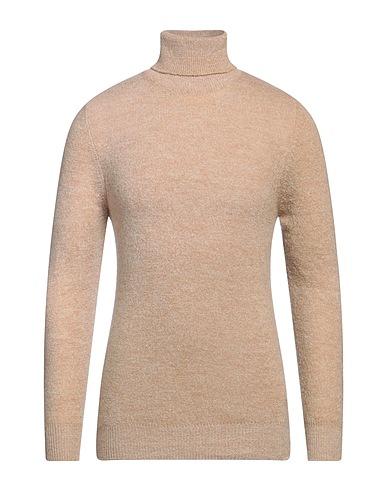 HAVANA & CO. Rollkragenpullover Beige 58% Acryl, 28% Mohairwolle, 10% Wolle, 4% Elastan