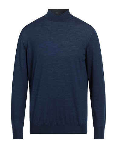 DRUMOHR Turtleneck Midnight blue 70% Wool, 20% Silk, 10% Cashmere