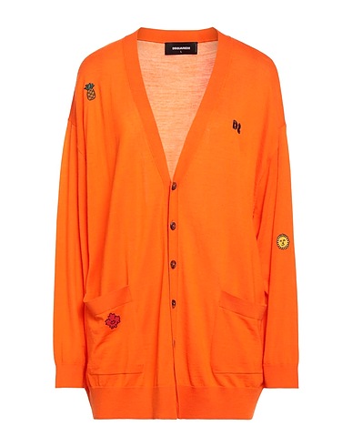 DSQUARED2 Cardigan Orange 100% Wool