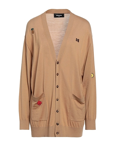 DSQUARED2 Cardigan Camel 100% Wool