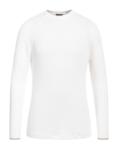 ROSSOPURO Pullover Bianco 100% Cotone