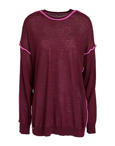 MANILA GRACE Sweater Plum 50% Acrylic, 35% Wool, 15% Viscose