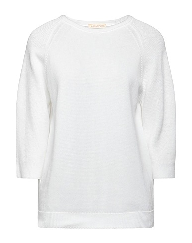 ROSSOPURO Sweater White 100% Cotton
