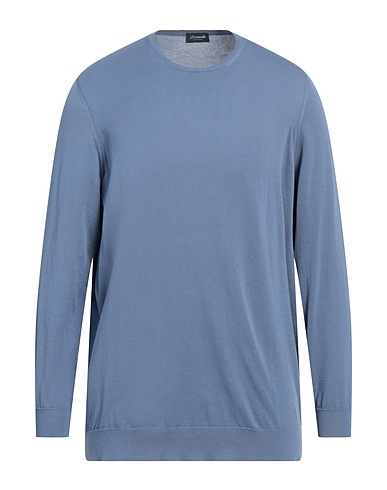 DRUMOHR Sweater Slate blue 100% Cotton